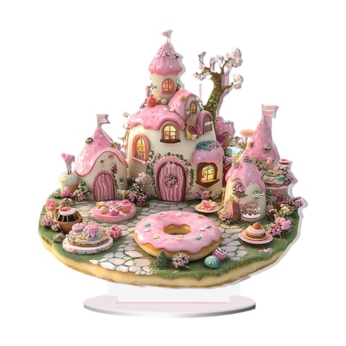 Streysisl Valentinstagstischdekoration – Bauernhaus-Mittelstück 2D Acryl Schloss Dessert | Stehtischplatte Mittelstück Schild Valentinstag Stehdekoration für Bauernhaus Zuhause Tisch Streysisl Valentinstagstischdekoration – Bauernhaus-Mittelstück 2D Acryl Schloss Dessert | Stehtischplatte Mittelstück Schild Valentinstag Stehdekoration für Bauernhaus Zuhause Tisch von Streysisl