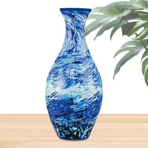 Streysisl Vase, Vase, Puzzle, Pflanzgefäß mit abnehmbarem Wasserbecher, hergestellt von 160 gebogenem Puzzle für Blumenarrangements von Streysisl