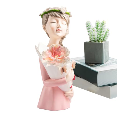 Streysisl Vase für Blume, künstlerische Mädchenfigur, ästhetischer Desktop-Pflanzgefäß, moderner dekorativer Blumenhalter für Zuhause, Schreibtisch, Tisch, Wohnzimmer, Arbeitsplätze Streysisl Vase für Blume, künstlerische Mädchenfigur, ästhetischer Desktop-Pflanzgefäß, moderner dekorativer Blumenhalter für Zuhause, Schreibtisch, Tisch, Wohnzimmer, Arbeitsplätze von Streysisl