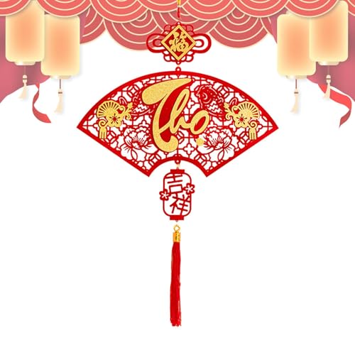 Streysisl Vietnamesisches Neujahrs-Ornament | vietnamesischer Segen Papierfächer | Segen Quaste Papierfächer Ornament vietnamesisches Frühlingsfest Papierfächer Dekoration Streysisl Vietnamesisches Neujahrs-Ornament | vietnamesischer Segen Papierfächer | Segen Quaste Papierfächer Ornament vietnamesisches Frühlingsfest Papierfächer Dekoration von Streysisl