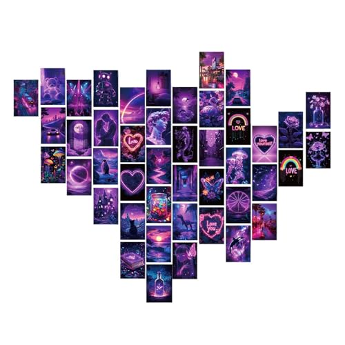 Streysisl Wand-Collage-Karten – 50 x romantische Valentinstagskarten für Wand, künstlerische Wandbilder für Fliesen- und Glaswände, Raumpostkarten für Schlafzimmer Streysisl Wand-Collage-Karten – 50 x romantische Valentinstagskarten für Wand, künstlerische Wandbilder für Fliesen- und Glaswände, Raumpostkarten für Schlafzimmer von Streysisl
