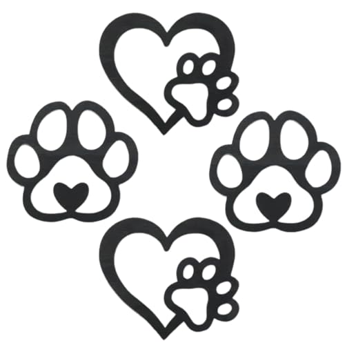Streysisl Wandkunst, Hundepfotenabdrücke, Herz- und Pfotenabdrücke, Holz-Wandkunst – Hundezimmer- , Wanddekor-Schild für Zuhause, Küche, Badezimmer, Schlafzimmer, Welpendekorationen, Schilder Streysisl Wandkunst, Hundepfotenabdrücke, Herz- und Pfotenabdrücke, Holz-Wandkunst – Hundezimmer- , Wanddekor-Schild für Zuhause, Küche, Badezimmer, Schlafzimmer, Welpendekorationen, Schilder von Streysisl