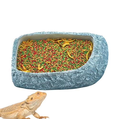 Streysisl Wassernapf für Reptilien-Tank, Terrarium-Dekoration für Schlüpfen, Zucht, Gecko, Wassernapf von Streysisl