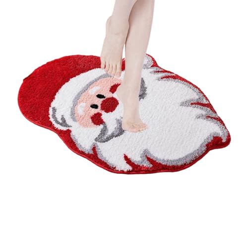 Streysisl Weihnachtlicher Badezimmerteppich, niedlicher Badezimmerteppich, Weihnachts-Badezimmerdekoration, rutschfest, waschbar, Badematte, Duschvorleger, Badewannenteppich für Wohnzimmer Streysisl Weihnachtlicher Badezimmerteppich, niedlicher Badezimmerteppich, Weihnachts-Badezimmerdekoration, rutschfest, waschbar, Badematte, Duschvorleger, Badewannenteppich für Wohnzimmer von Streysisl