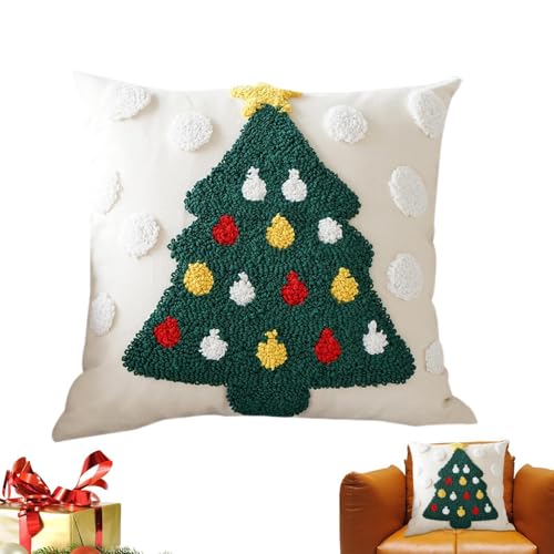 Streysisl Weihnachts-Kissenbezüge, bestickter Kissenbezug, 45,7 x 45,7 cm, unsichtbarer Reißverschluss, dekorativer Kissenbezug, weicher Kissenbezug, Weihnachts-Kissenbezüge für Zuhause, Sofa Streysisl Weihnachts-Kissenbezüge, bestickter Kissenbezug, 45,7 x 45,7 cm, unsichtbarer Reißverschluss, dekorativer Kissenbezug, weicher Kissenbezug, Weihnachts-Kissenbezüge für Zuhause, Sofa von Streysisl