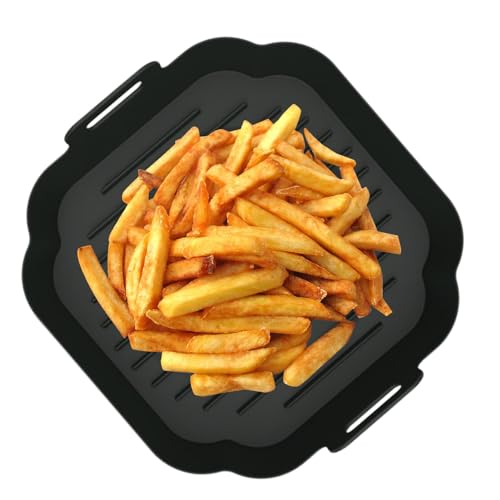 Streysisl Wiederverwendbare Luftfritteusen-Einlagen | 20,3 cm Silikon-Topf-Backblech, Ofeneinsatz, Backblecheinsätze zum Kochen, Küche Streysisl Wiederverwendbare Luftfritteusen-Einlagen | 20,3 cm Silikon-Topf-Backblech, Ofeneinsatz, Backblecheinsätze zum Kochen, Küche von Streysisl