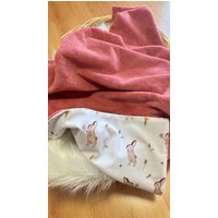Babydecke/ Kuschelfleece /Baumwolle /80x70 von StrickWunderShop