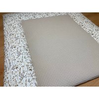 Wickelauflage 75x75 Baumwolle Herbst Waffelpique Hellbeige von StrickWunderShop