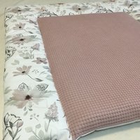 Wickelauflage 75x75 Magnolien Waffelpique von StrickWunderShop