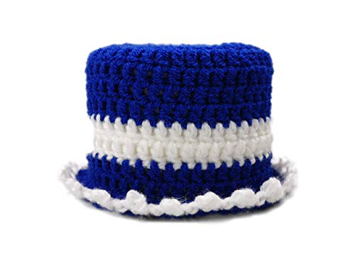 Strickerei Werner Klopapierhut TRABI für die Hutablage und als Deko für's Bad, EIN MUß für Nostalgiker (Klopapierhut, Blau/Weiß) von Strickerei Werner