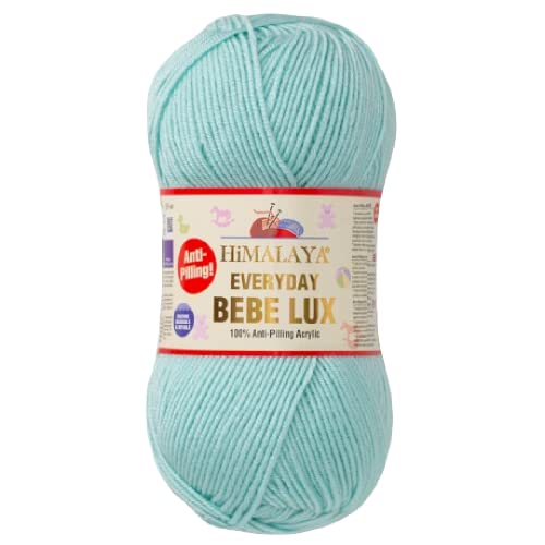 Strickfein Himalaya Everyday Bebe Lux Strickgarn – 100g/250m – 100% Antipilling Acryl – OEKO-TEX – Für Babydecken, Kleidung (Arctic) von Strickfein