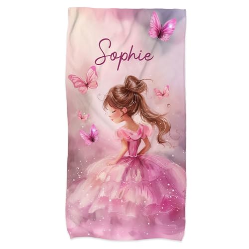 Striefchen® Handtuch in DREI Größen mit entzückendem Prinzessin Motiv, personalisiert (Größe XL) von Striefchen
