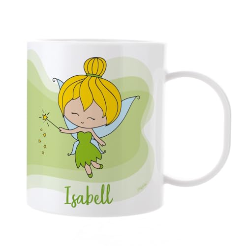 Striefchen® Kindertasse aus Kunststoff für Mädchen mit Wunschname - verschiedene Motive Zauberfee von Striefchen