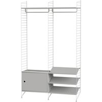 String Furniture - Flur Garderobensystem mit Schuhschrank Bundle S von String Furniture