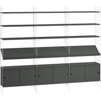 String Furniture - Regalkombination Wohnzimmer Bundle G von String Furniture