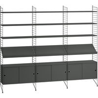 String Furniture - Regalkombination Wohnzimmer Bundle G von String Furniture