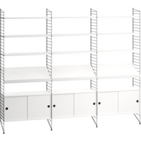 String Furniture - Regalkombination Wohnzimmer Bundle G von String Furniture