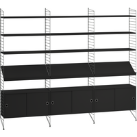 String Furniture - Regalkombination Wohnzimmer Bundle G von String Furniture