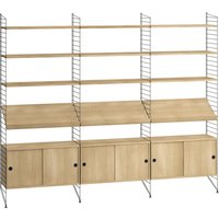 String Furniture - Regalkombination Wohnzimmer Bundle G von String Furniture