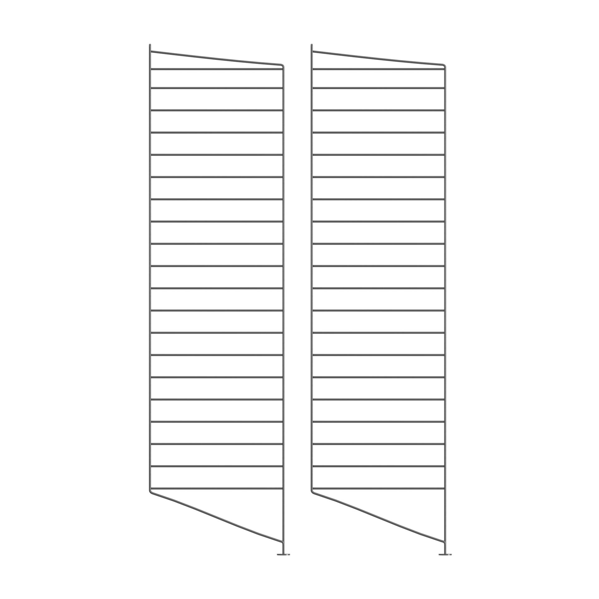 String Furniture - String System Bodenleiter 115x30cm - dunkelgrau/pulverbeschichtet/115x30cm/2er Set String Furniture - String System Bodenleiter 115x30cm - dunkelgrau/pulverbeschichtet/115x30cm/2er Set von String Furniture