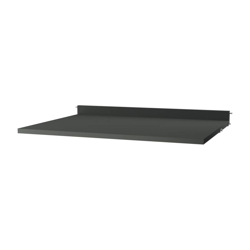 String Furniture - String System Schreibtischplatte - dunkelgrau/MDF lackiert/BxHxT 78x2x58cm von String Furniture