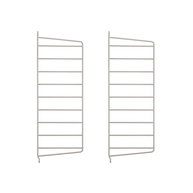 String Furniture - String System Wandleiter 50x20cm - beige/Wandmontage/50x20cm/2er Set von String Furniture