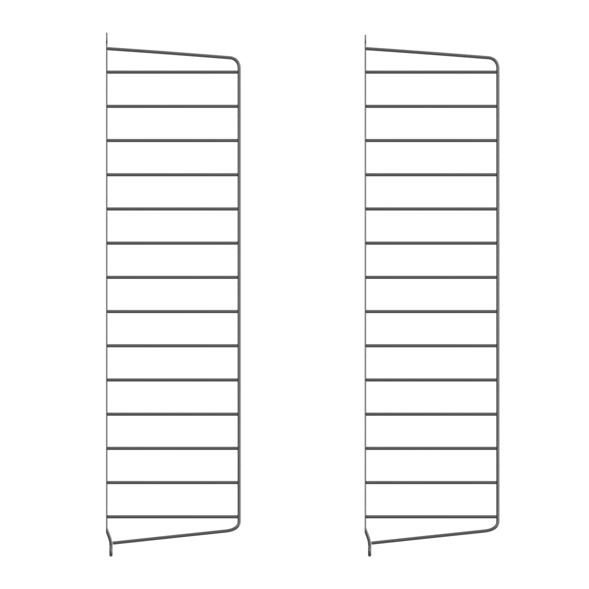 String Furniture - String System Wandleiter 75x20cm - dunkelgrau/Wandmontage/75x20cm/2er Set String Furniture - String System Wandleiter 75x20cm - dunkelgrau/Wandmontage/75x20cm/2er Set von String Furniture