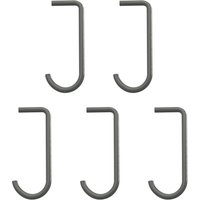 String - Haken für Metallboden, dunkelgrau (5er-Set) von String Furniture