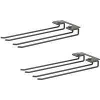 String - Hanger Rack Modul für Weingläser, 16 x 30 cm, dunkelgrau (2er-Set) von String Furniture