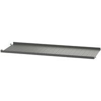 String - Metallboden mit niedriger Kante, 78 x 30 cm, dunkelgrau von String Furniture