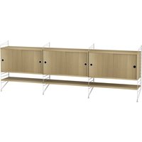 String - Sideboard, 240 x 85 x 30 cm, Eiche / weiß String - Sideboard, 240 x 85 x 30 cm, Eiche / weiß von String Furniture