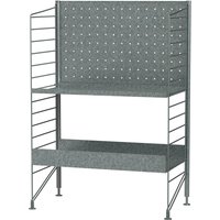 String - System Outdoor Standregal 58 x 85 x 30 cm, galvanisiert von String Furniture