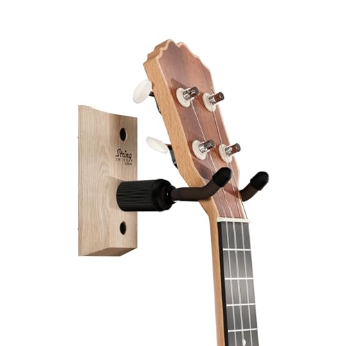 String Swing cc01uk – Ukulele/Mandoline Hartholz Wand Aufhänger für Home & Studio (Esche-Finish) von String Swing