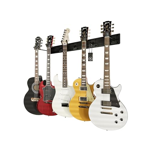 String Swing sw5rl-c-k Gitarre Keeper Bundle mit 5 Gitarre Kleiderbügel & 1 Schwarz Vein Strong Wandhalterung String Swing sw5rl-c-k Gitarre Keeper Bundle mit 5 Gitarre Kleiderbügel & 1 Schwarz Vein Strong Wandhalterung von String Swing