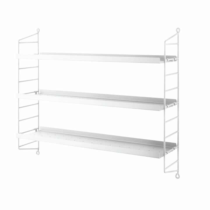 B-Ware String Pocket Metall Wandregal Regal Designerregal Metallregal Hängeregal Weiß B-Ware String Pocket Metall Wandregal Regal Designerregal Metallregal Hängeregal Weiß von String