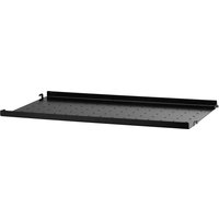 Regalboden Metall niedrige Kante System schwarz 78 x 20 cm von String Furniture