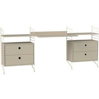 String Furniture - Arbeitszimmer Schreibtisch Bundle C von String Furniture