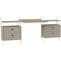 String Furniture - Arbeitszimmer Schreibtisch Bundle C von String Furniture
