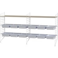 String Furniture - Aufbewahrung Kinderzimmer Bundle F String Furniture - Aufbewahrung Kinderzimmer Bundle F von String Furniture