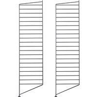 String - Bodenleiter für String (Works) Regal 115 x 30 cm (2er-Set), schwarz von String Furniture
