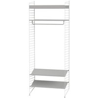 String Furniture - Flur Garderobe Regalsystem klein Bundle L von String Furniture