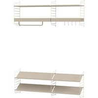 String Furniture - Flur Garderobe mit Schuhablage Bundle H von String Furniture