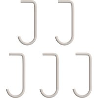 String - Haken für Metallboden, beige (5er-Set) von String Furniture
