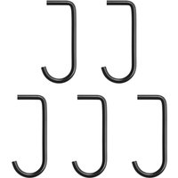 String - Haken für Metallboden, schwarz (5er-Set) von String Furniture