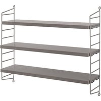 String - Pocket Wandregal, grau von String Furniture