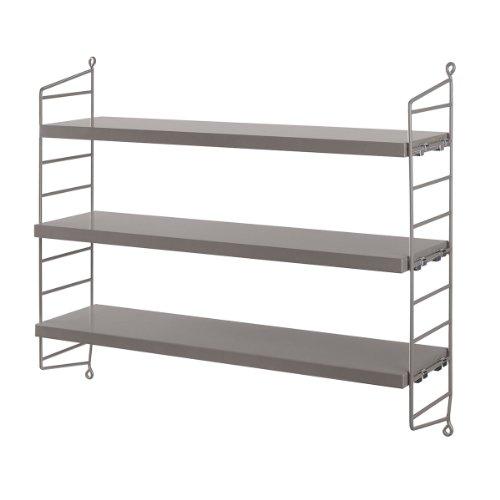 String Pocket Regal String Furniture Grau - Grau String Pocket Regal String Furniture Grau - Grau von String