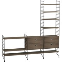String Furniture - Regal Schrankkombination Wohnzimmer Bundle J von String Furniture