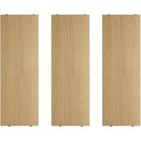 String - Regalboden 58 x 20 cm (3er-Pack), Eiche von String Furniture
