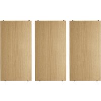 String - Regalboden 58 x 30 cm (3er-Pack), Eiche von String Furniture