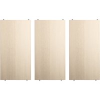 String - Regalboden 58 x 30 cm (3er-Pack), Esche von String Furniture